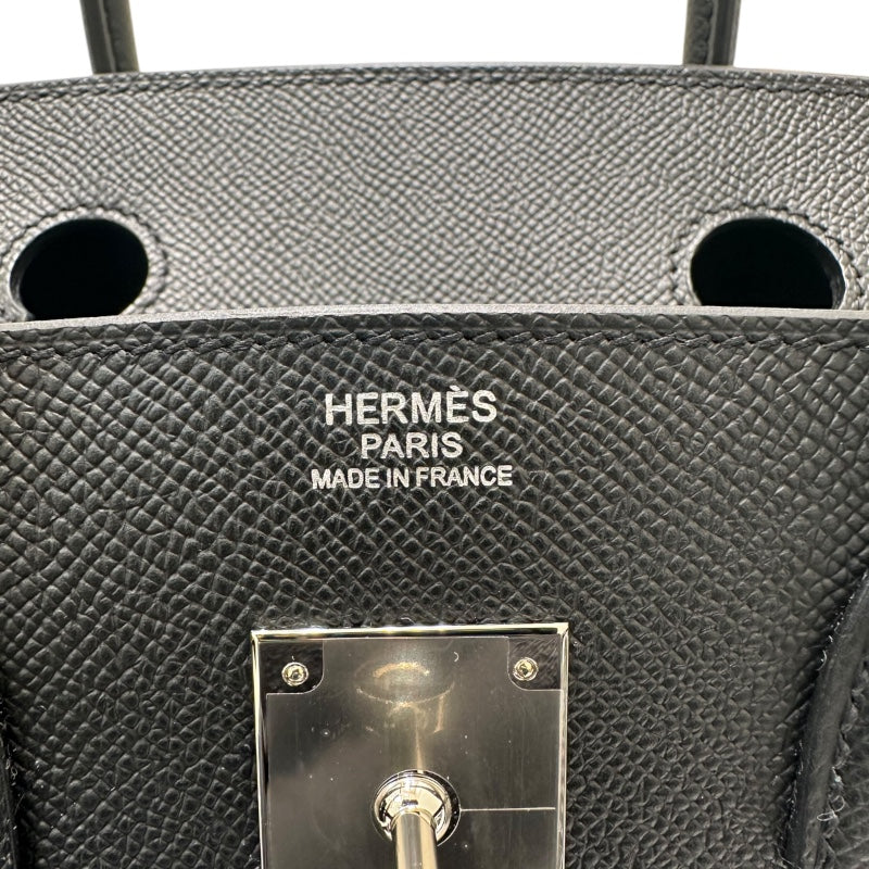 エルメス HERMES バーキン30 B刻印 ブラック エプソン　SV金具 レディース ハンドバッグ
