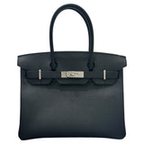 エルメス HERMES バーキン30 B刻印 ブラック エプソン　SV金具 レディース ハンドバッグ