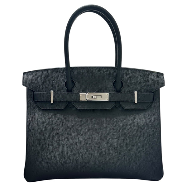 エルメス HERMES バーキン30 B刻印 ブラック エプソン　SV金具 レディース ハンドバッグ