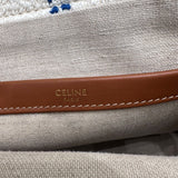 セリーヌ CELINE スモールカバ　タイス 199162 ホワイト ストライプテキスタイル レディース ハンドバッグ