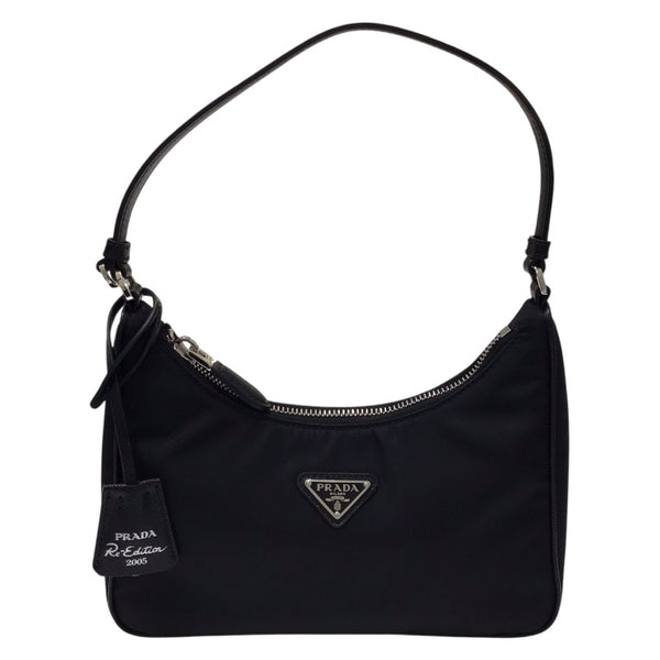 プラダ PRADA Re-Edition2005ナイロンミニバッグ ブラック ナイロン レディース ハンドバッグ