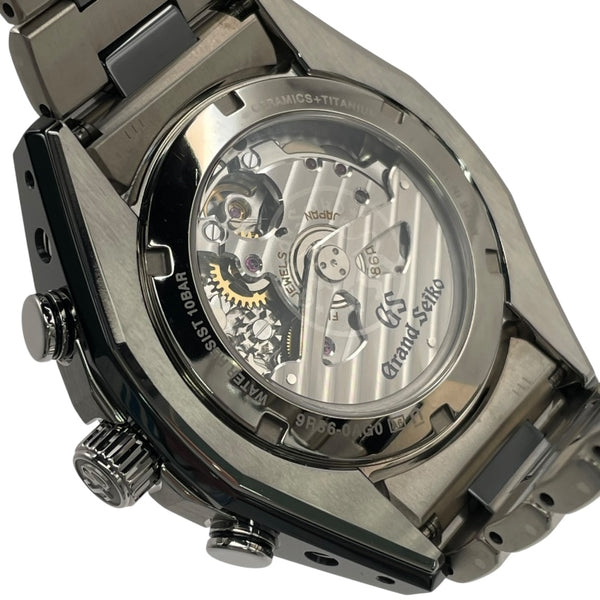 グランドセイコー Grand Seiko スポーツコレクション スプリングドライブ GMT SBGC223 ブラック チタン/セラミック 自動巻き メンズ 腕時計