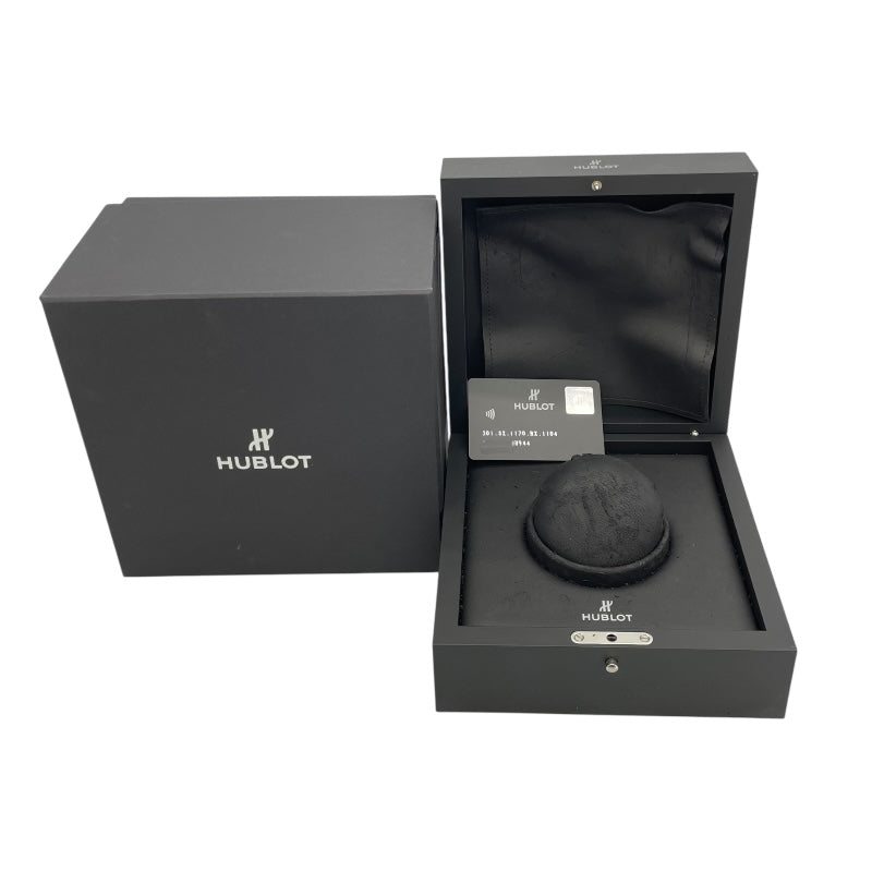 ウブロ HUBLOT ビッグ・バン スチール ダイヤモンド 301.SX.1170.RX.1104 ブラック SS 自動巻き メンズ 腕時計