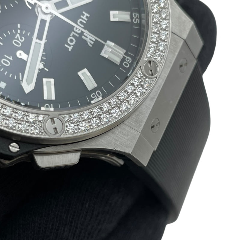 ウブロ HUBLOT ビッグ・バン スチール ダイヤモンド 301.SX.1170.RX.1104 ブラック SS 自動巻き メンズ 腕時計