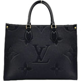 ルイ・ヴィトン LOUIS VUITTON オンザゴー MM M45595 ノワール モノグラムアンプラント レディース トートバッグ