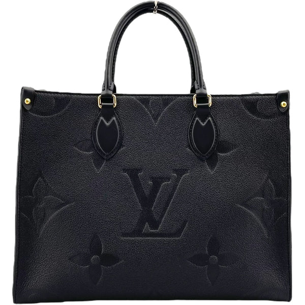 ルイ・ヴィトン LOUIS VUITTON オンザゴー MM M45595 ノワール モノグラムアンプラント レディース トートバッグ