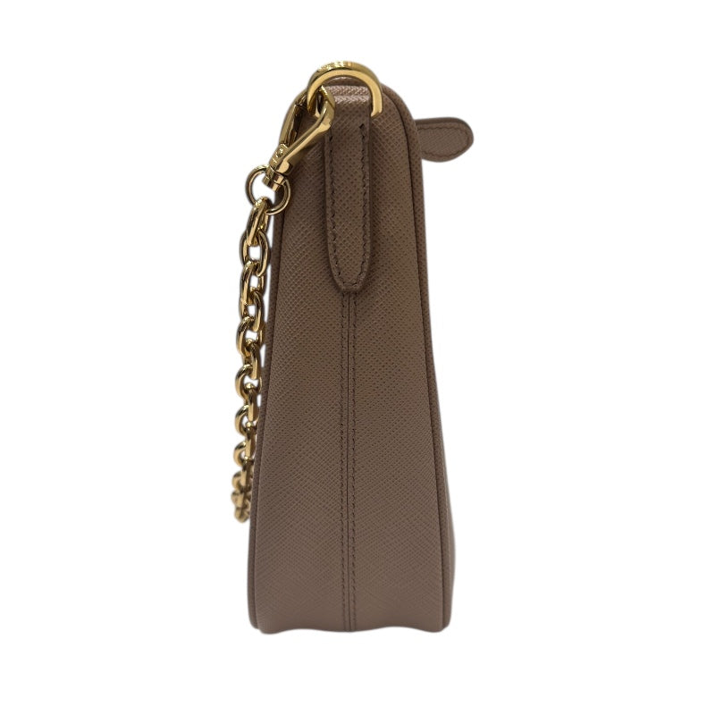 プラダ PRADA Re-Edition ショルダーバッグ 1BH204 ベージュ サフィアーノレザー レディース ショルダーバッグ