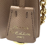 プラダ PRADA Re-Edition ショルダーバッグ 1BH204 ベージュ サフィアーノレザー レディース ショルダーバッグ
