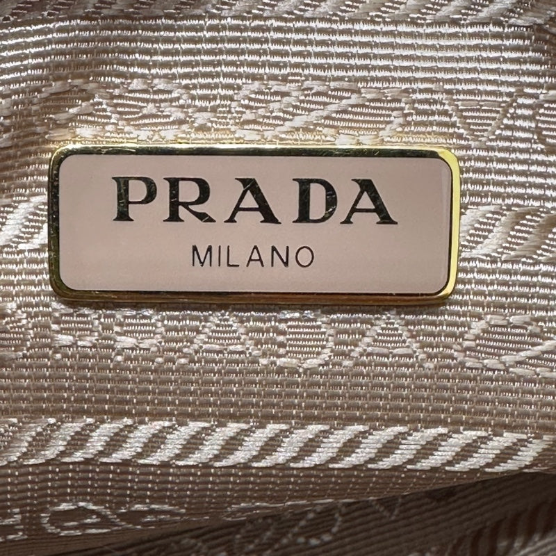 プラダ PRADA Re-Edition ショルダーバッグ 1BH204 ベージュ サフィアーノレザー レディース ショルダーバッグ