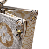 ルイ・ヴィトン LOUIS VUITTON オンザゴーMM M22975 ホワイト PVC　 ユニセックス ハンドバッグ