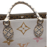 ルイ・ヴィトン LOUIS VUITTON オンザゴーMM M22975 ホワイト PVC　 ユニセックス ハンドバッグ