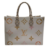 ルイ・ヴィトン LOUIS VUITTON オンザゴーMM M22975 ホワイト PVC　 ユニセックス ハンドバッグ