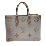 ルイ・ヴィトン LOUIS VUITTON オンザゴーMM M22975 ホワイト PVC　 ユニセックス ハンドバッグ