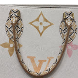 ルイ・ヴィトン LOUIS VUITTON オンザゴーMM M22975 ホワイト PVC　 ユニセックス ハンドバッグ