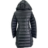 モンクレール MONCLER HERMINE ダウンコート ブラック ナイロン レディース ダウンジャケット