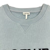 ロエベ LOEWE アナグラム刺繍スウェットシャツ H6109900CR ブルー コットン メンズ スウェット