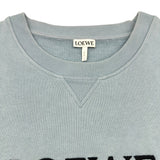 ロエベ LOEWE アナグラム刺繍スウェットシャツ H6109900CR ブルー コットン メンズ スウェット