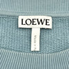 ロエベ LOEWE アナグラム刺繍スウェットシャツ H6109900CR ブルー コットン メンズ スウェット