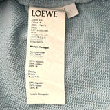 ロエベ LOEWE アナグラム刺繍スウェットシャツ H6109900CR ブルー コットン メンズ スウェット
