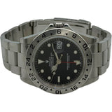 ロレックス ROLEX エクスプローラー2 16570 ブラック ステンレススチール 自動巻き メンズ 腕時計