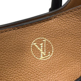 ルイ・ヴィトン LOUIS VUITTON オンマイサイドMM M53823 ブラウン　ブラック カーフレザー　PVC レディース ハンドバッグ