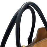 ルイ・ヴィトン LOUIS VUITTON オンマイサイドMM M53823 ブラウン　ブラック カーフレザー　PVC レディース ハンドバッグ