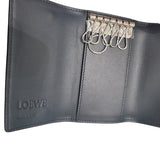 ロエベ LOEWE 6蓮キーケース C660K92XD2 ネイビー グレインカーフ メンズ キーケース