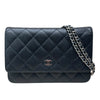 シャネル CHANEL マトラッセチェーンウォレット A33814 21番台 ブラック キャビア レディース ショルダーバッグ