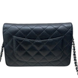 シャネル CHANEL マトラッセチェーンウォレット A33814 21番台 ブラック キャビア レディース ショルダーバッグ