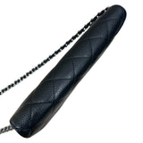 シャネル CHANEL マトラッセチェーンウォレット A33814 21番台 ブラック キャビア レディース ショルダーバッグ