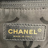 シャネル CHANEL ラフィアチェーンショルダー 10番台 ネイビー ゴールド金具 ラフィア レザー レディース ショルダーバッグ