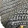 シャネル CHANEL ラフィアチェーンショルダー 10番台 ネイビー ゴールド金具 ラフィア レザー レディース ショルダーバッグ
