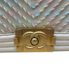 シャネル CHANEL ボーイシャネル25　Vステッチ A67086 27番台 ホワイト カーフスキン レディース ショルダーバッグ