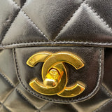 シャネル CHANEL デカマトラッセ30 A04412 4番台 ブラック ゴールド金具 ラムスキン レディース ショルダーバッグ