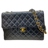 シャネル CHANEL デカマトラッセ30 A04412 4番台 ブラック ゴールド金具 ラムスキン レディース ショルダーバッグ