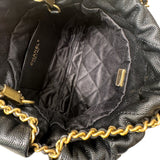 シャネル CHANEL CHANEL22　ミニ AS3980 ブラック ソフトキャビアスキン　ゴールド金具 レディース ショルダーバッグ