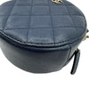 シャネル CHANEL マトラッセラウンドチェーンショルダー AP0245 28番台 ネイビー キャビアスキン レディース ショルダーバッグ