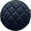 シャネル CHANEL マトラッセラウンドチェーンショルダー AP0245 28番台 ネイビー キャビアスキン レディース ショルダーバッグ