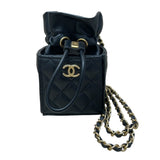 シャネル CHANEL マトラッセミニドローストリングバッグ 31番台 ブラック ラムスキン レディース その他バッグ