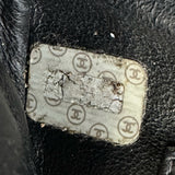 シャネル CHANEL ターンロックガマ口チェーンショルダー 4番台 ブラック ゴールド金具 ラム レディース ショルダーバッグ