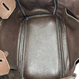 エルメス HERMES バーキン30 □L刻印 エべンヌ シルバー金具 トリヨン ユニセックス ハンドバッグ