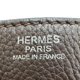 エルメス HERMES バーキン30 □L刻印 エべンヌ シルバー金具 トリヨン ユニセックス ハンドバッグ