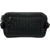 ボッテガ・ヴェネタ BOTTEGA VENETA イントレチャートウエストバッグ 368899 ブラック ブラック金具 レザー メンズ ウエストバッグ