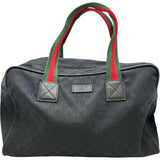 グッチ GUCCI GGキャンバスボストンバッグ 153240 ブラック GGキャンバス ユニセックス ボストンバッグ