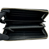 グッチ GUCCI グッチシマラウンドファスナー長財布 112724 ブラック ゴールド金具 レザー レディース 長財布