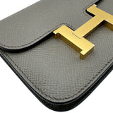 エルメス HERMES コンスタンススリム K刻印 ツンドラ ゴールド金具 エプソン レディース ポーチ