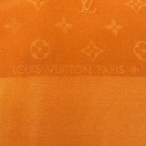 ルイ・ヴィトン LOUIS VUITTON モノグラム柄大判ショール オレンジ シルク レディース スカーフ