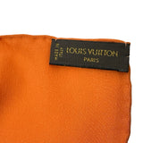 ルイ・ヴィトン LOUIS VUITTON モノグラム柄大判ショール オレンジ シルク レディース スカーフ