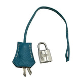 エルメス HERMES バーキン35 □K刻印 ブルージーン シルバー金具 トゴ レディース ハンドバッグ
