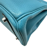 エルメス HERMES バーキン35 □K刻印 ブルージーン シルバー金具 トゴ レディース ハンドバッグ